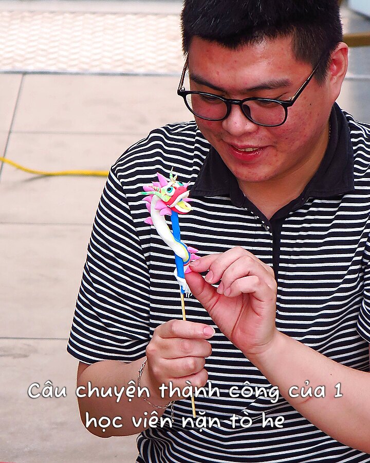 Câu chuyện thành công của 1 học viên nặn tò he