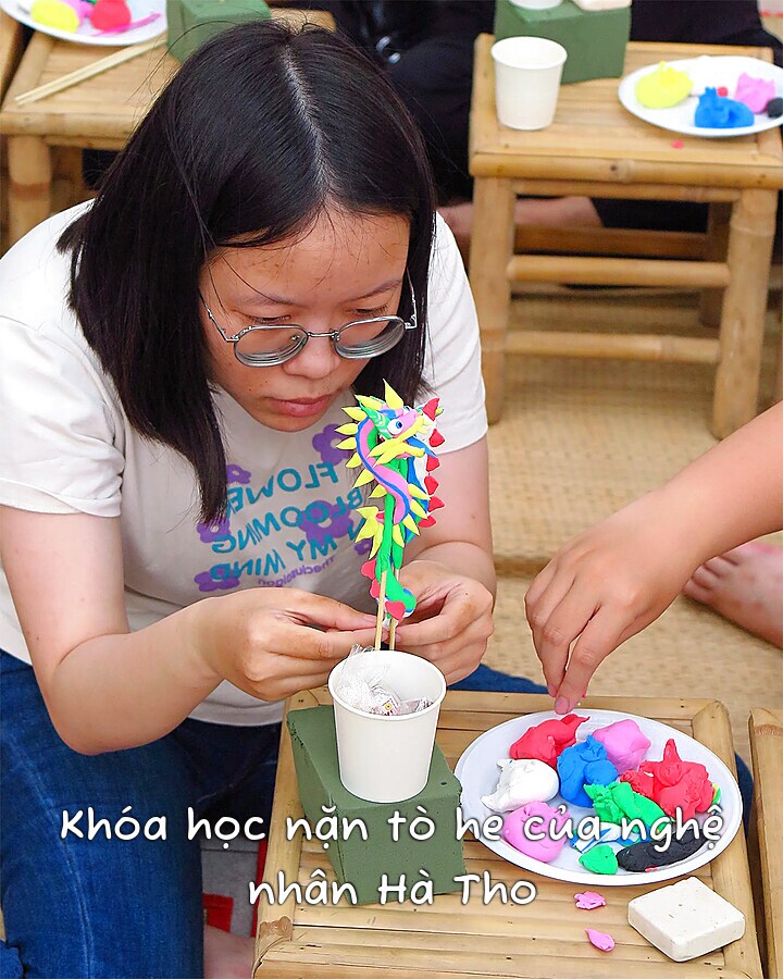 Khóa học nặn tò he của nghệ nhân Hà Tho