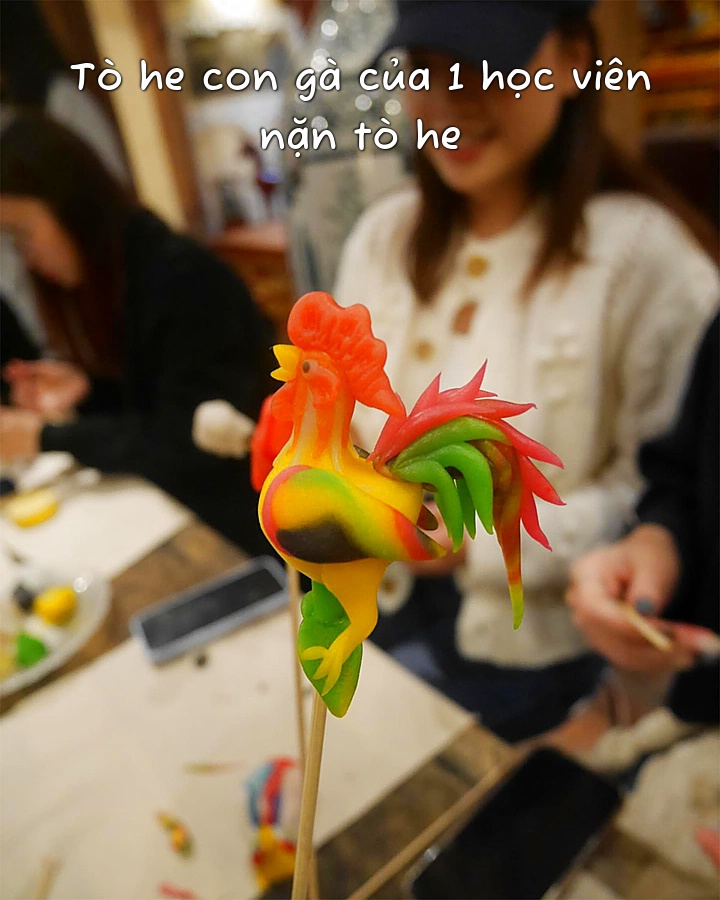 Tò he con gà của 1 học viên nặn tò he
