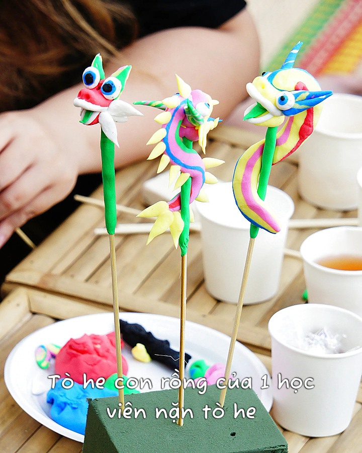 Tò he con rồng của 1 học viên nặn tò he