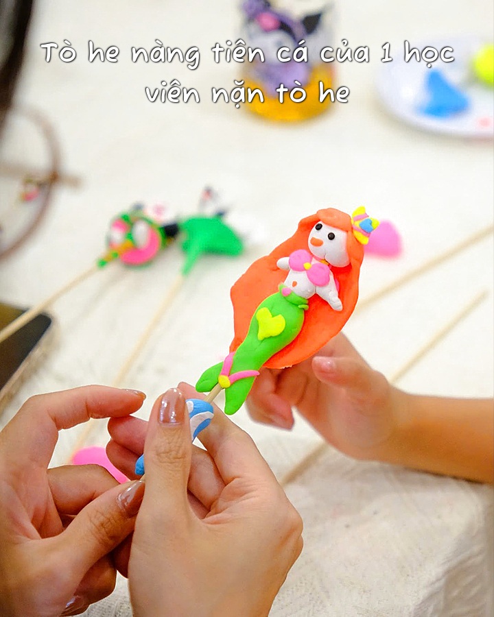 Tò he nàng tiên cá của 1 học viên nặn tò he