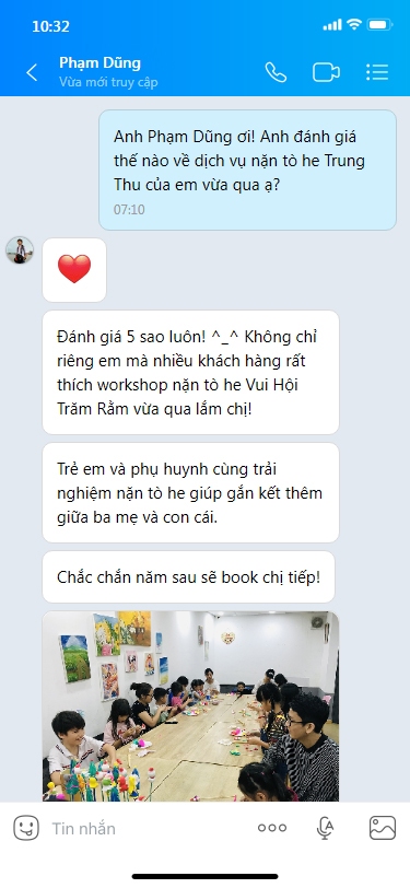 Đánh giá dịch vụ nặn tò he Trung Thu