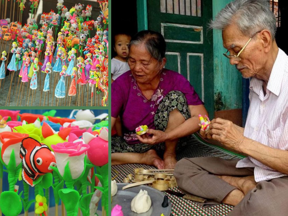 Nặn tò he trong Ngày hội gia đình công ty Thanh Đào 2019