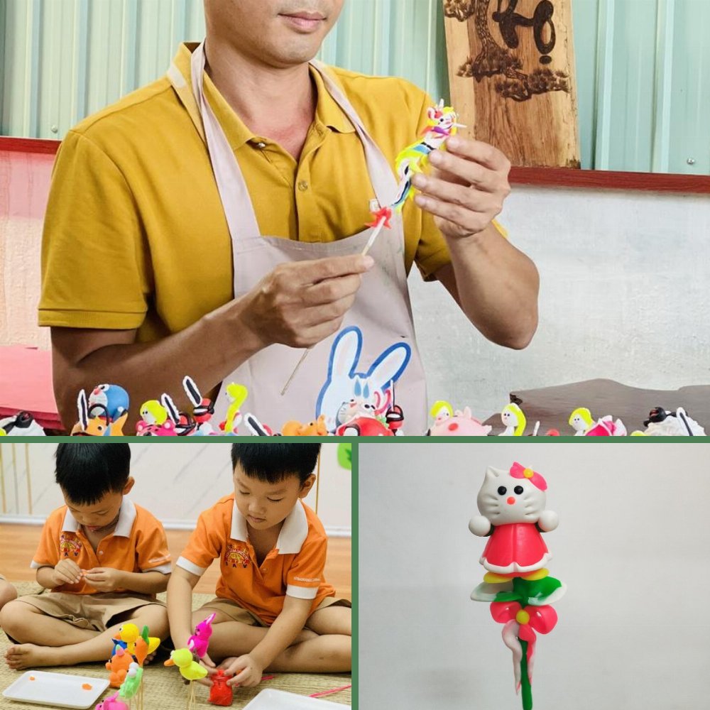 Workshop nặn tò he nghệ thuật – Trường tiểu học Trần Bình Trọng